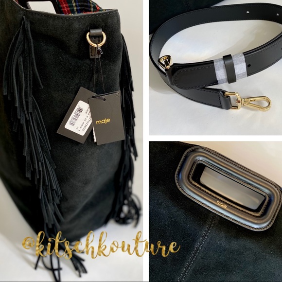 Maje Suede Tote Bag - Picture 7 of 7